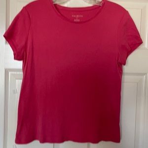 Talbots 100% cotton amaranth tee